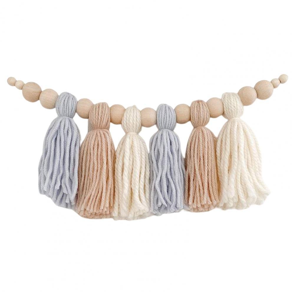 BowLift | Glow String Baby Room Garland – Soft Wooden Bead Decoration for a Calm and Magical Atmosphere