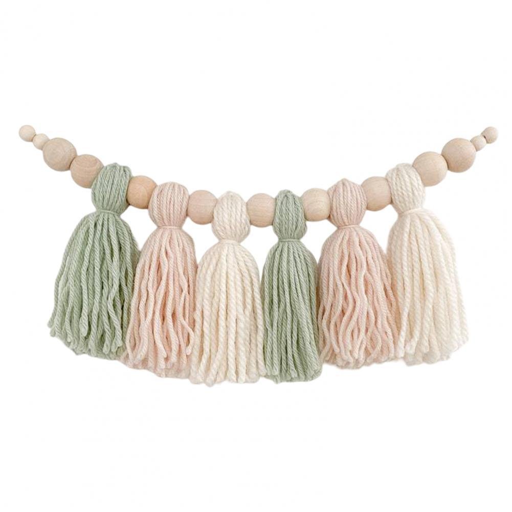 BowLift | Glow String Baby Room Garland – Soft Wooden Bead Decoration for a Calm and Magical Atmosphere