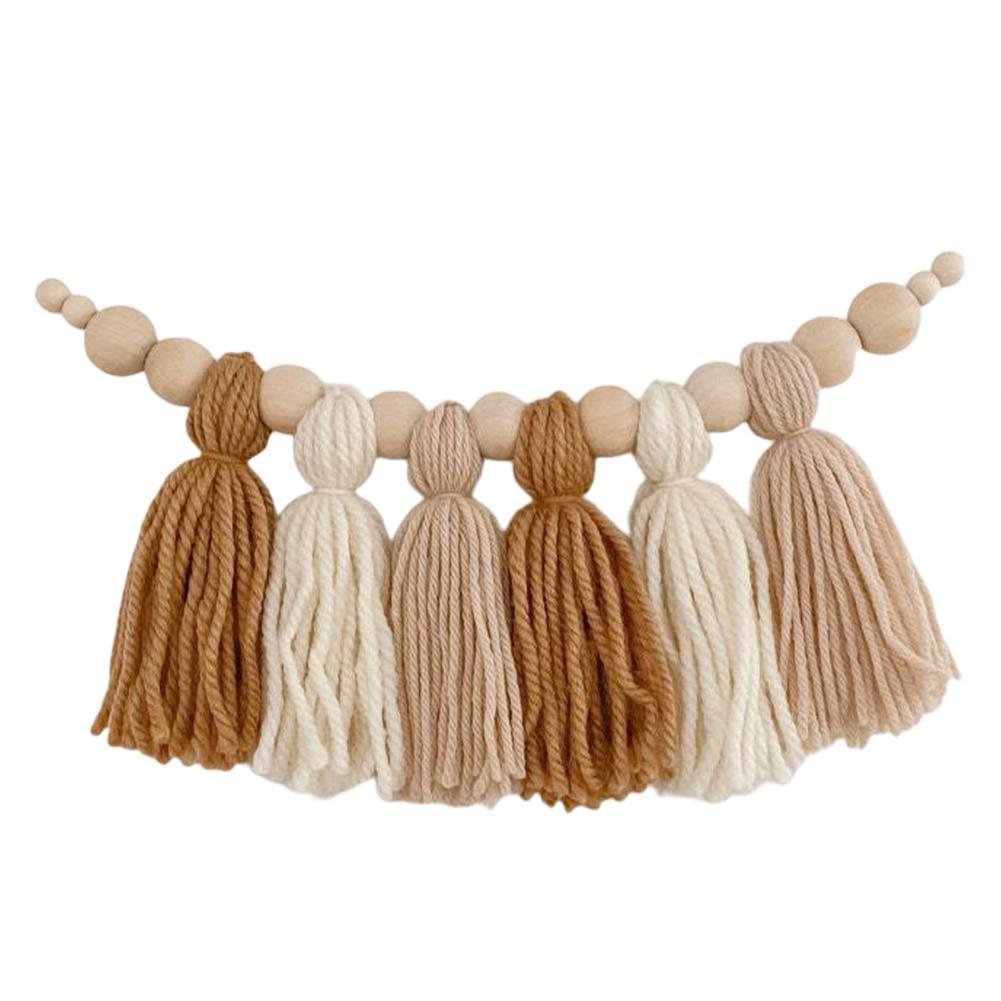 BowLift | Glow String Baby Room Garland – Soft Wooden Bead Decoration for a Calm and Magical Atmosphere