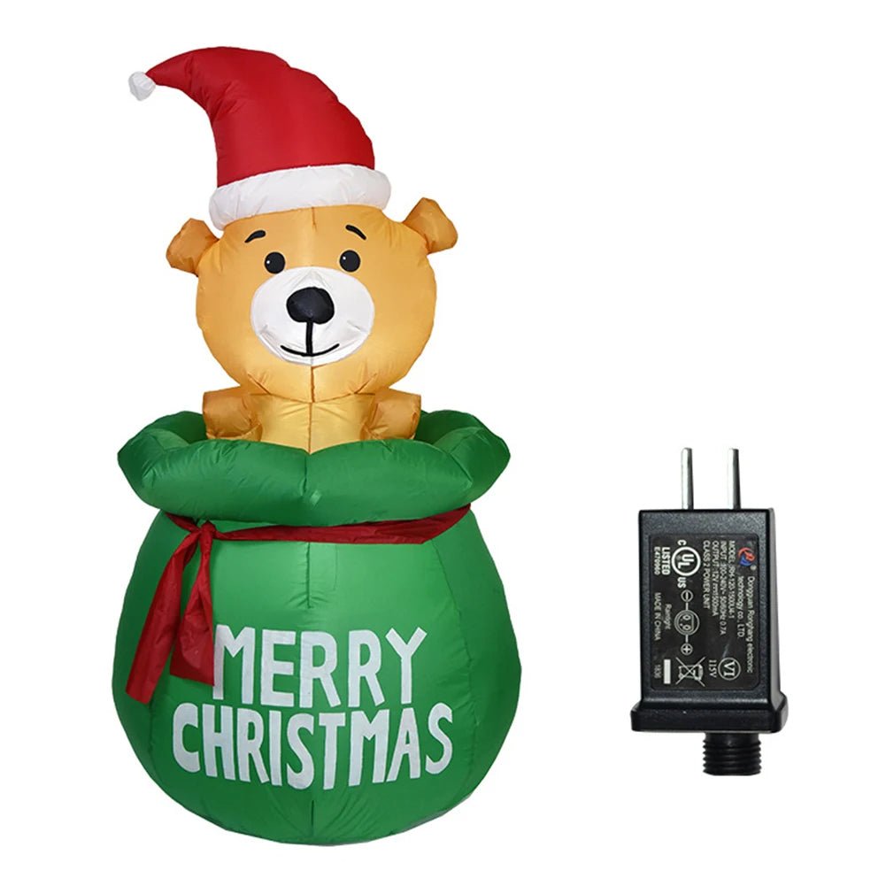 BowLift | Glowing LED Inflatable Christmas Tree & Elf – Festive Outdoor Ornament for Magical Parties & New Year Cheer