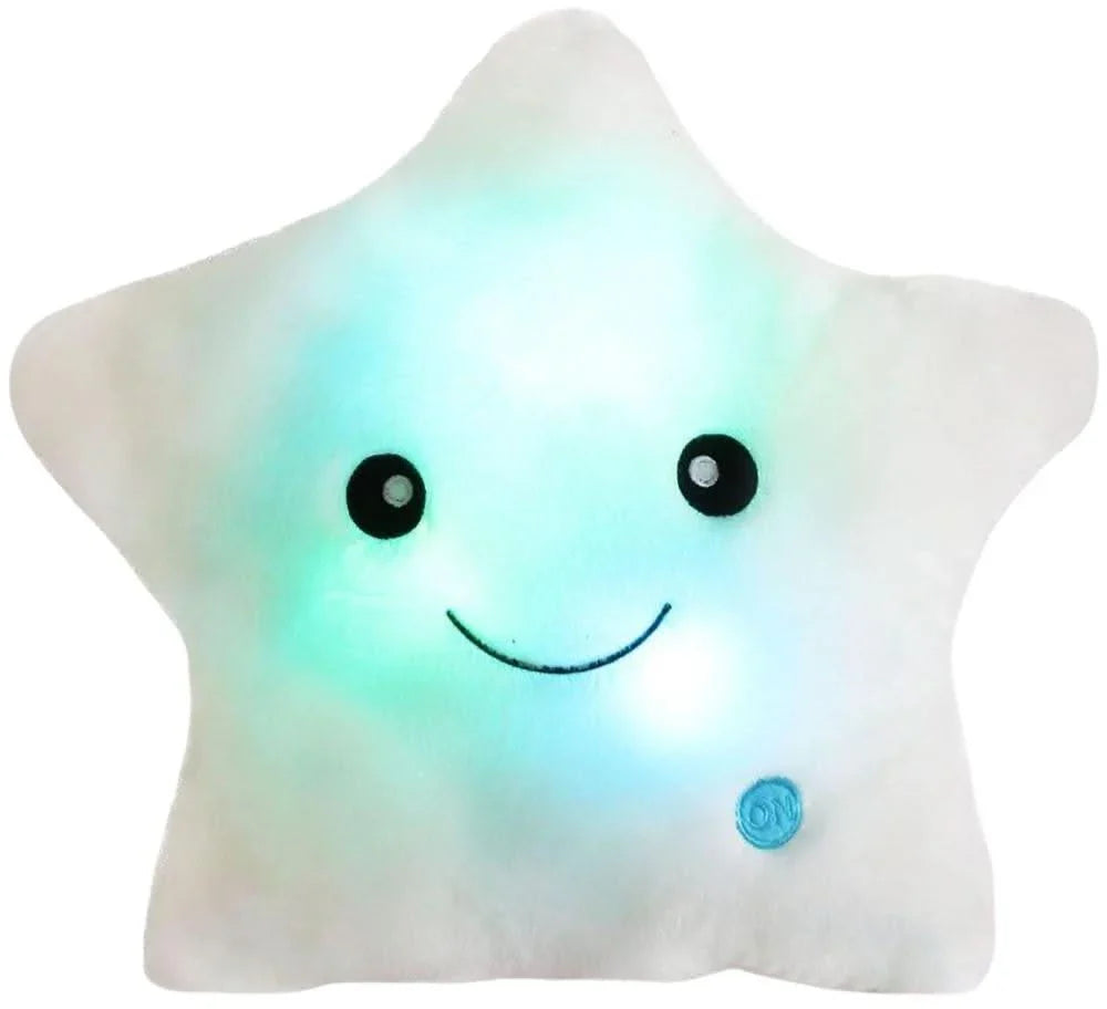 BowLift | Bright Star Cushion – Cozy LED Fabric Cushion with Color Changing & Cute Design