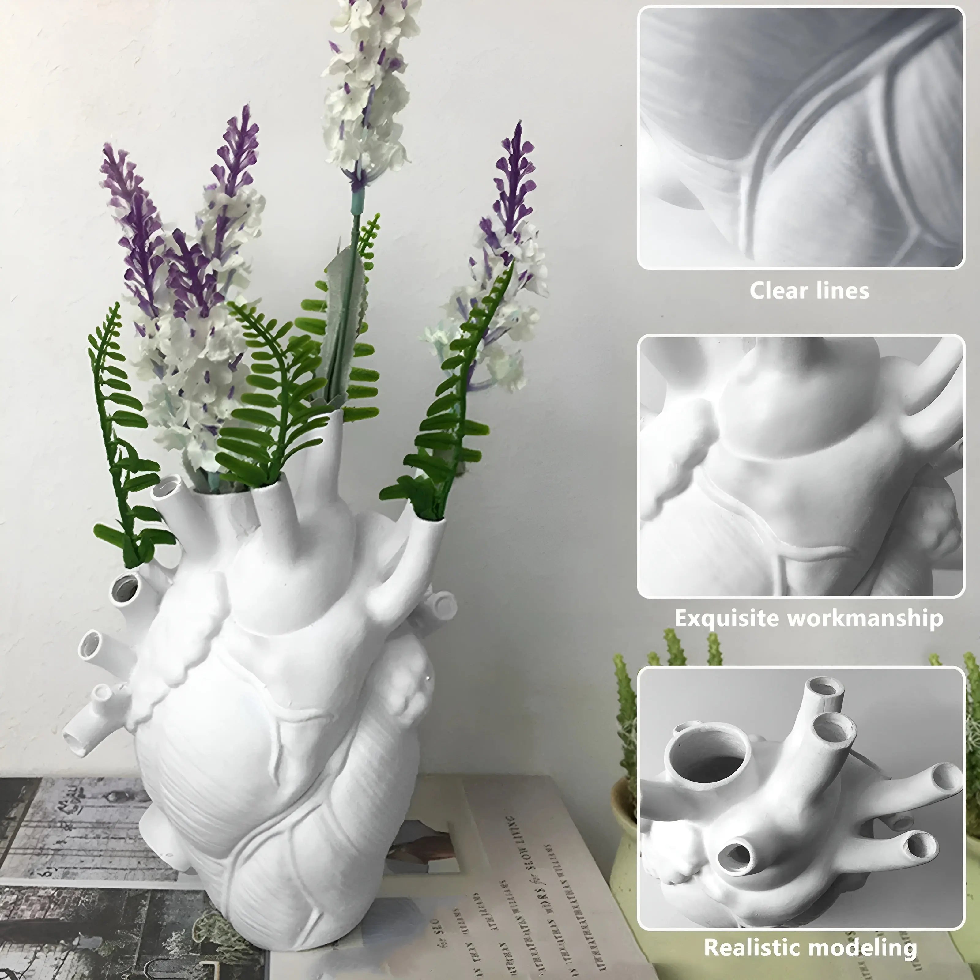 BowLift | Greek Inspired Heart-Shaped Vase - Elena