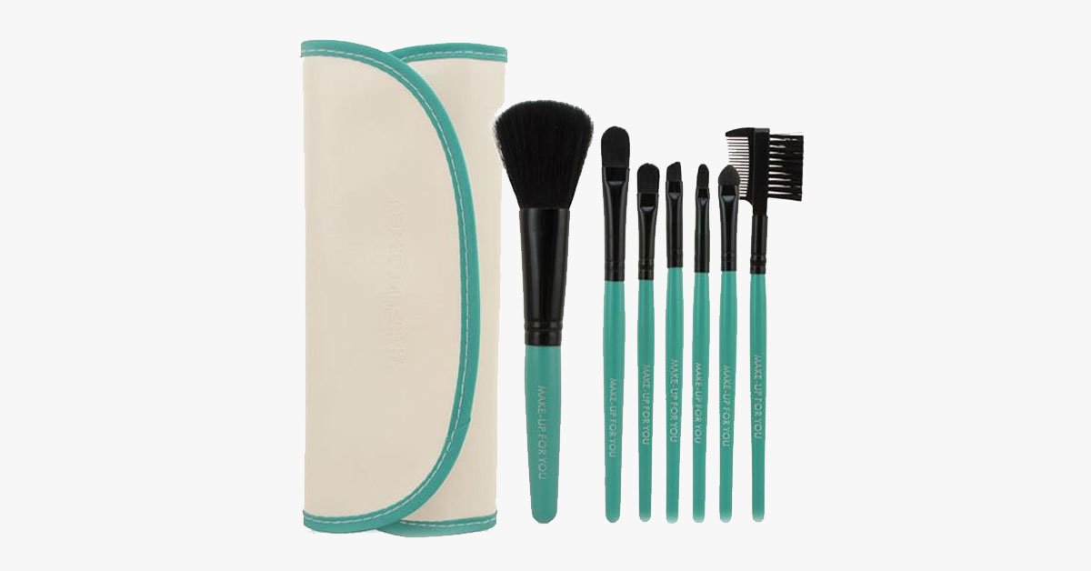 BowLift | 7-piece brush set White and Green