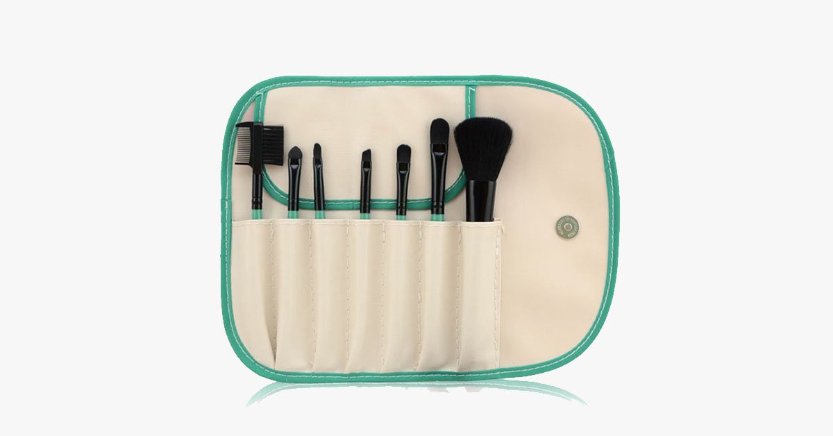 BowLift | 7-piece brush set White and Green