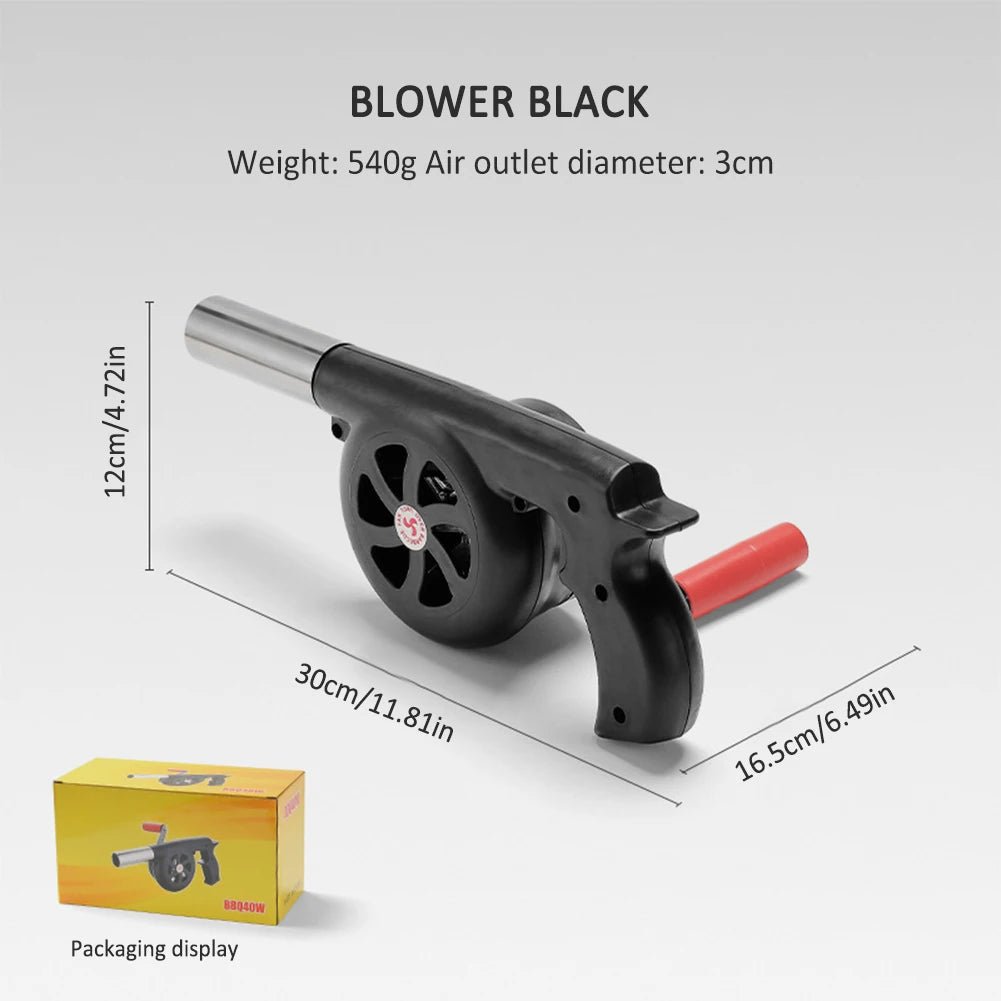 BowLift | GRILLBLOW – Portable Hand Crank BBQ Fan for Outdoor Cooking