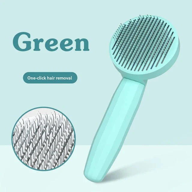 BowLift | GROOMCLICK – Self-Cleaning Cat Brush for Gentle Grooming & Less Shedding