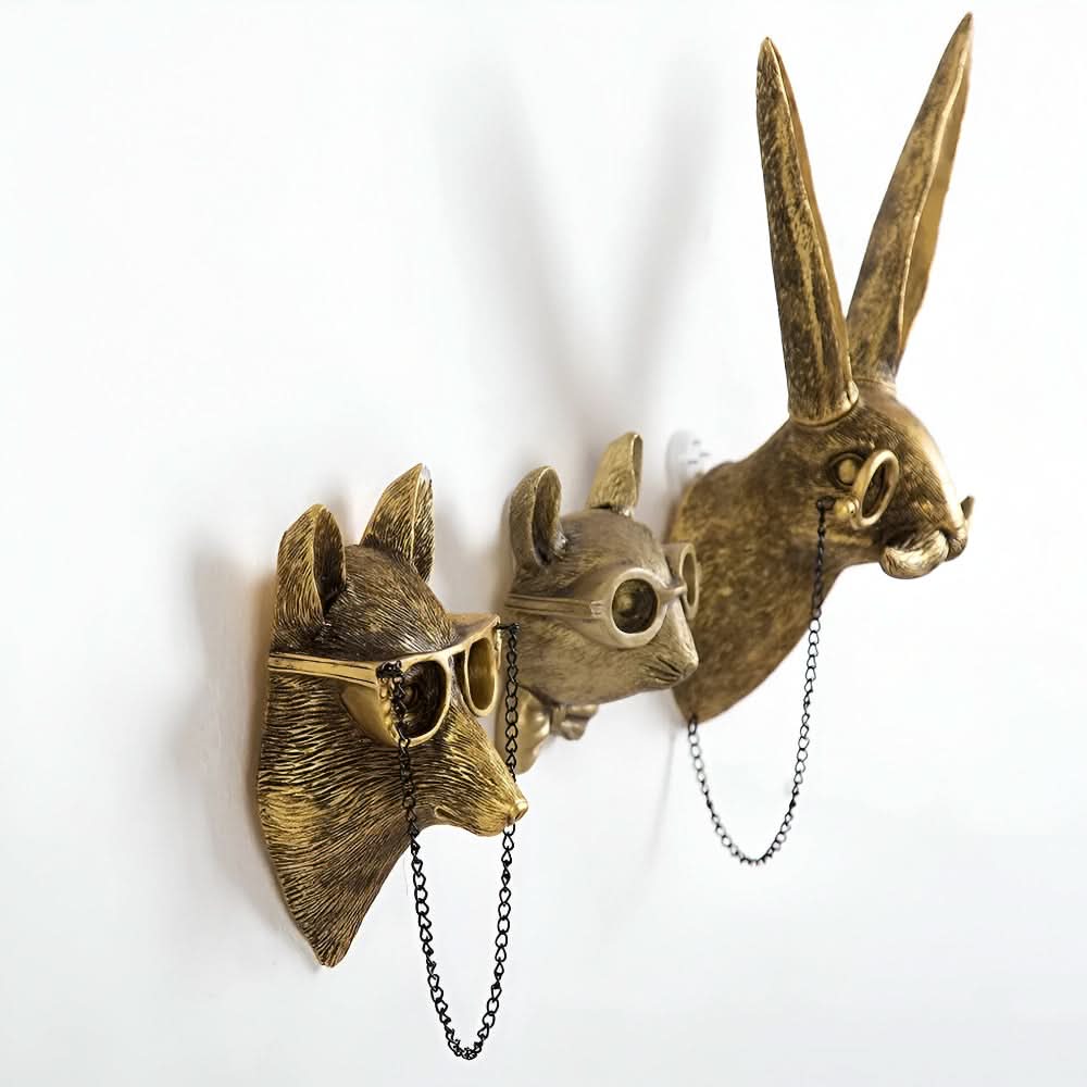 BowLift | Handcrafted Resin Animal Wall Hook Sculptures