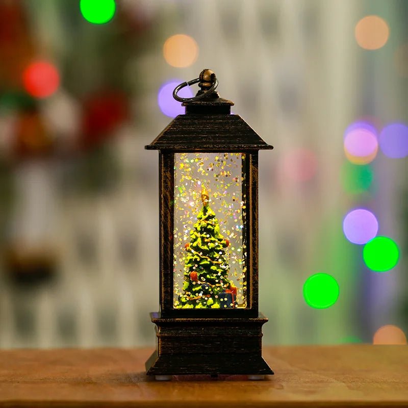 BowLift | Holiday Lantern - Christmas Snow Globe Vintage Lantern Suitable for Party, Wedding, Indoor, Outdoor and Patio