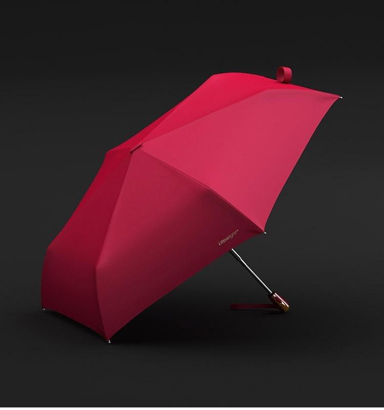 BowLift | Folding Windproof UV Travel Umbrella Pink