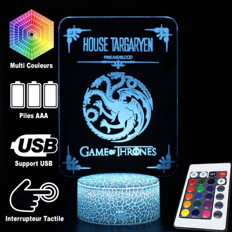BowLift | 3D Lamp Game Of Thrones House Targaryen
