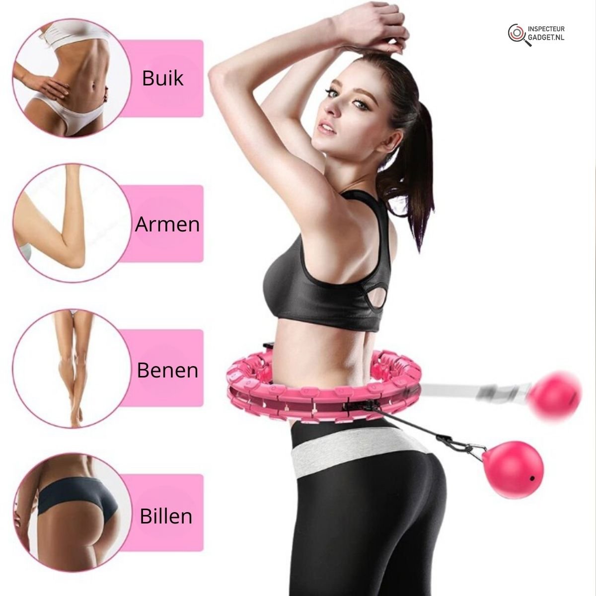 BowLift | Hula Fitness Weighted Hula Hoop – Adjustable Smart Hoop for Full Body Workout