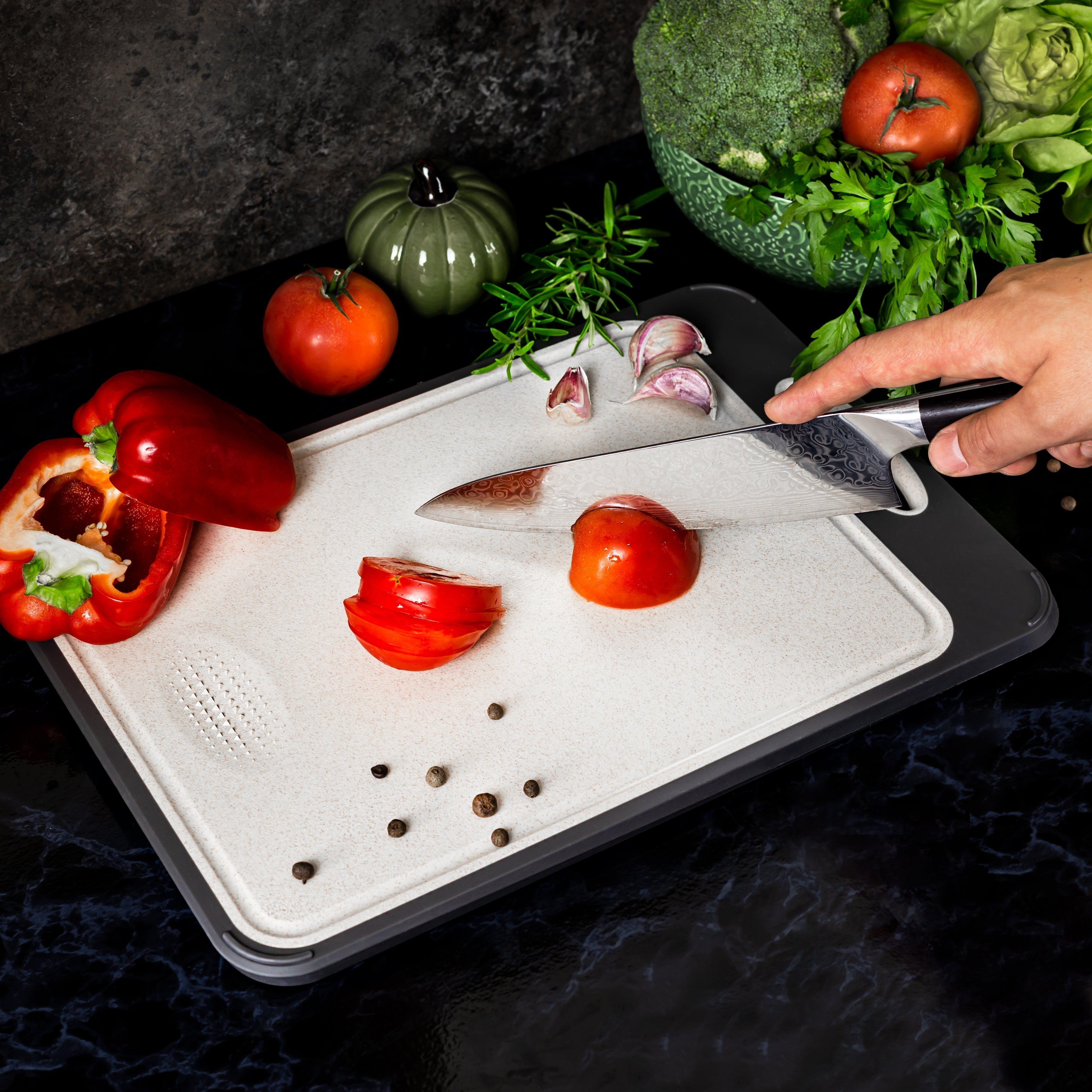 BowLift | Hygienic Stainless Steel Chopping Board - SteelSafe