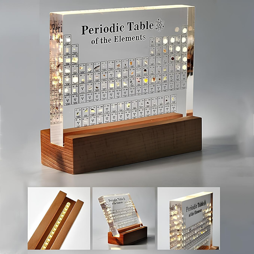 BowLift | Illuminated Periodic Table with Real Elements - Elementa