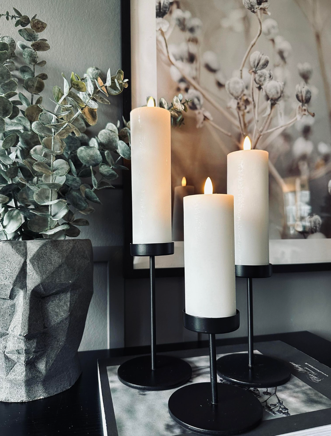BowLift | Candle Holders Minimalist Metal Pedestal Set