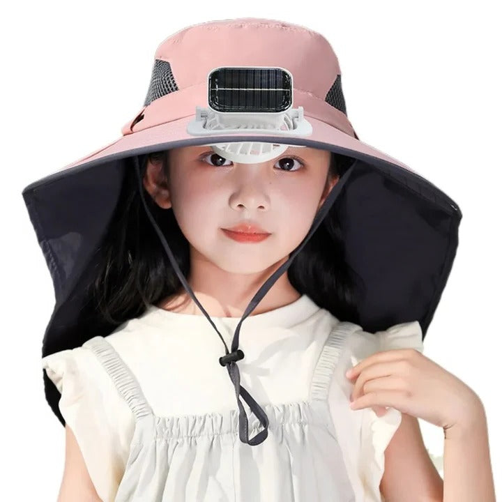 BowLift | Adjustable Kids Solar Fan Hat