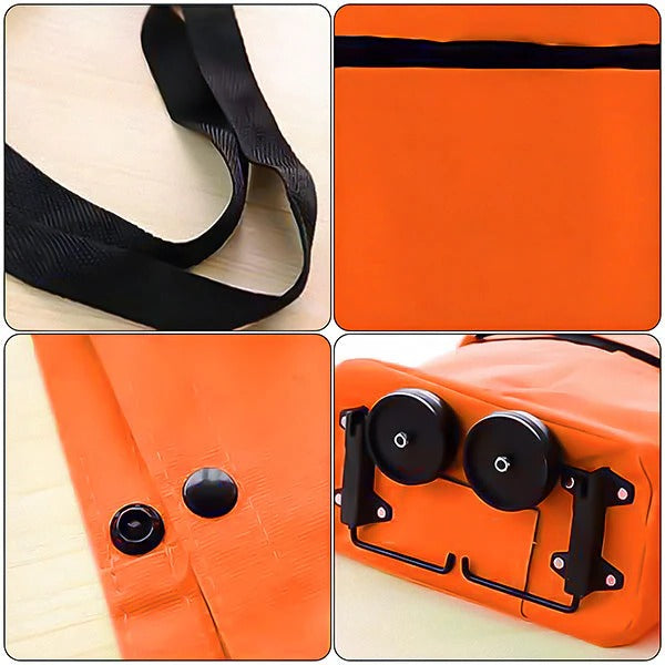 BowLift | Foldable Shopping Trolley, 2-in-1 Carry Bag & Rolling Cart