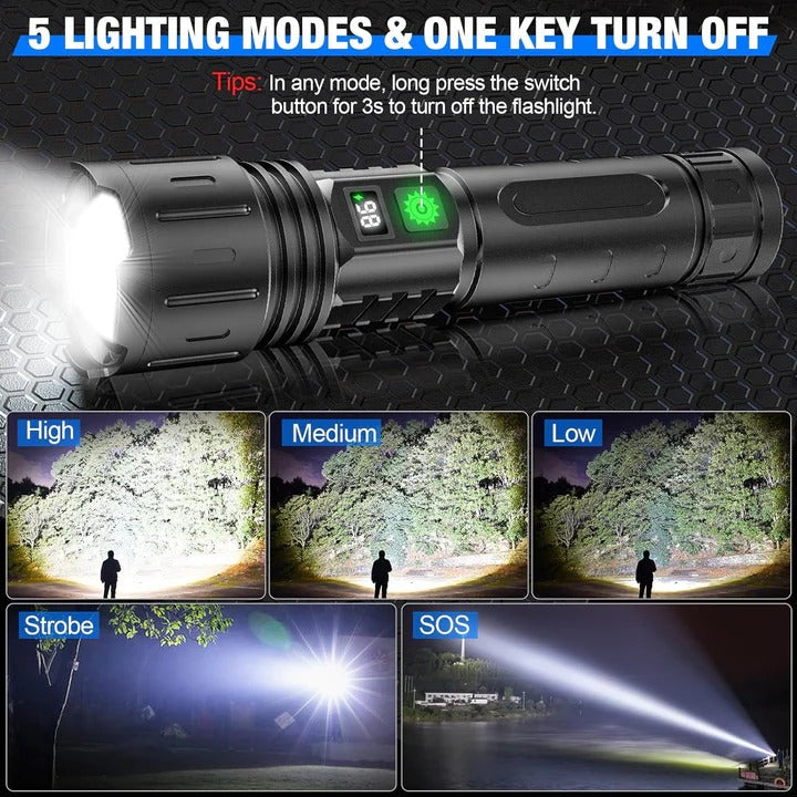 BowLift | High Lumen Rechargeable Flashlight for Outdoor and Emergency Use
