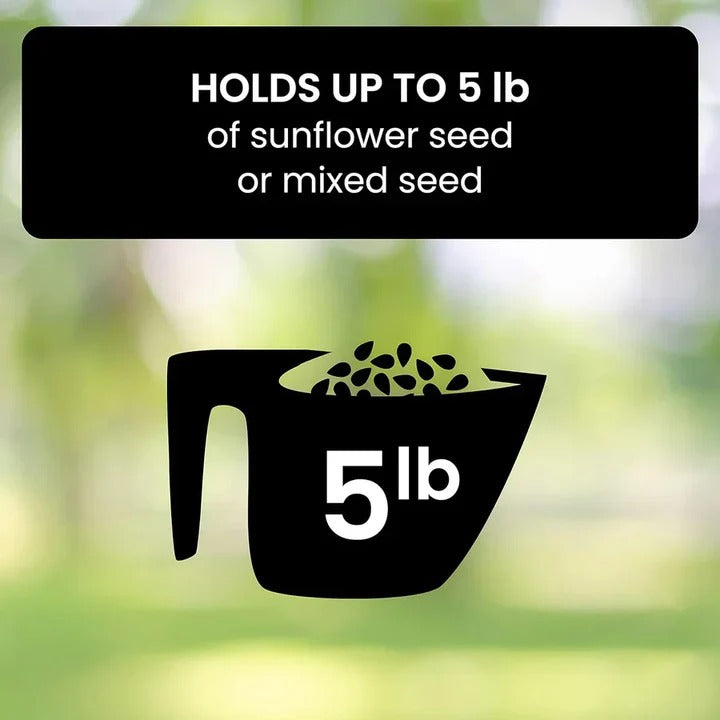 BowLift | Durable Metal Bird Feeder with Cage Design to Deter Squirrels