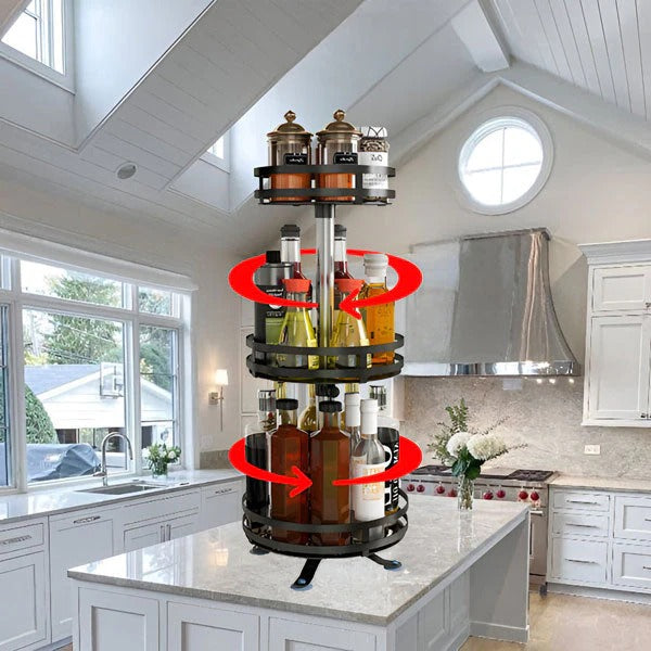 BowLift | 3 Tier Swivel Metal Organizer