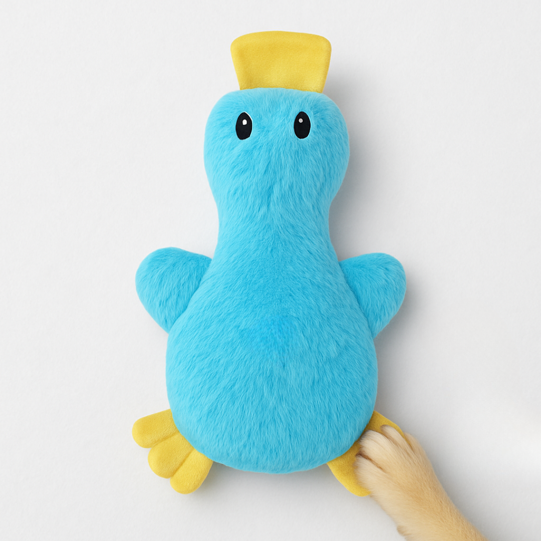BowLift | Dog Chew Toy Plush Duck with Squeaker