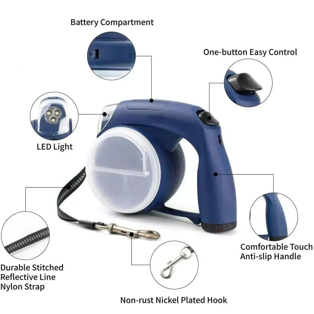 BowLift | ADVENTUREPAWS ELITE LEASH – Adjustable, weatherproof dog leash with reflective seams