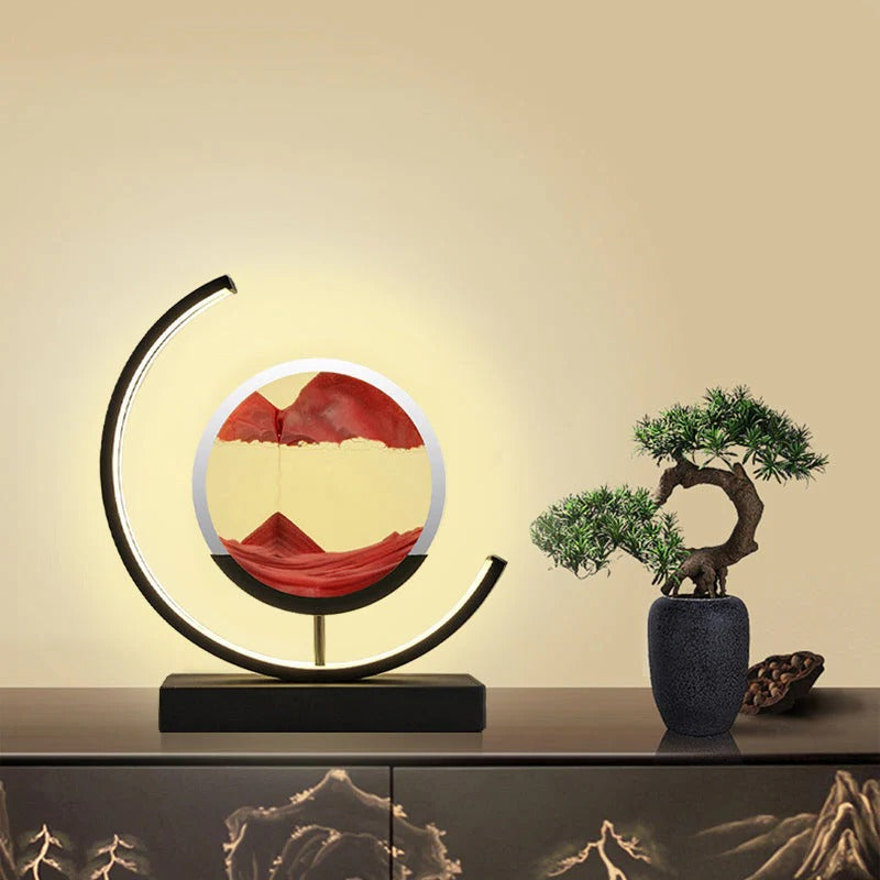 BowLift | 3D Hourglass LED Lamp, Mesmerizing Sand Art for Home Decor