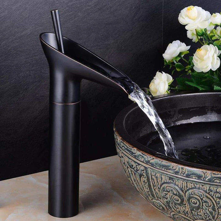 BowLift | Antique-Style Waterfall Bathroom Faucet