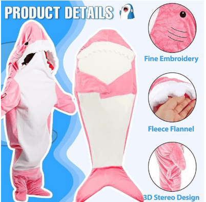 BowLift | Cuddly shark romper for children & adults