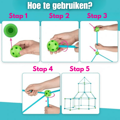 BowLift | Imagifort Builder – Creative Indoor Fort Building Set for Kids