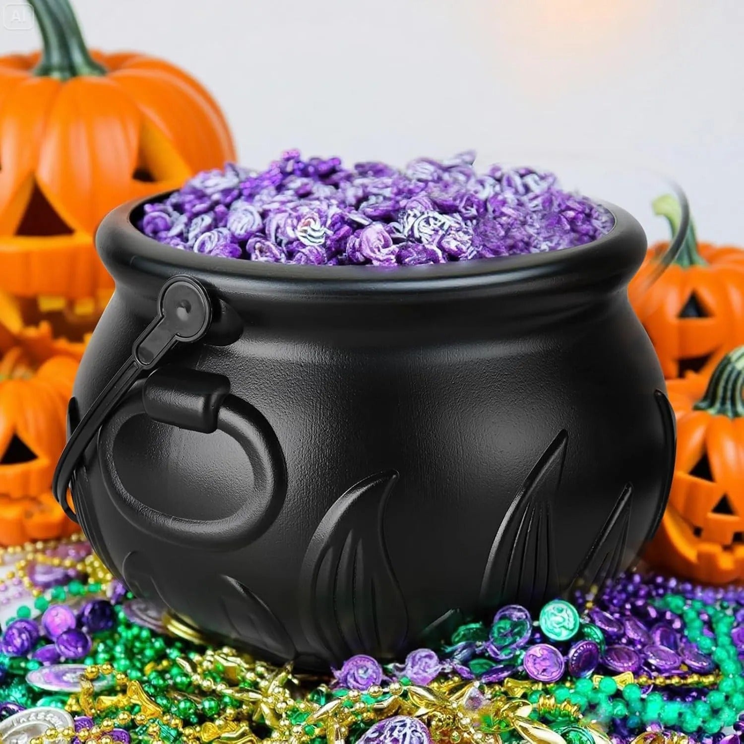 BowLift | Cauldron decoration – with floating magic bottle & fog effect