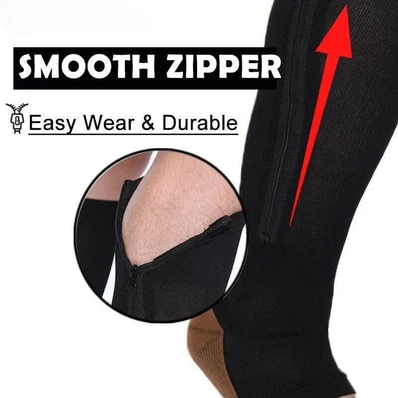 BowLift | Compression Socks with Zipper for Support and Relief