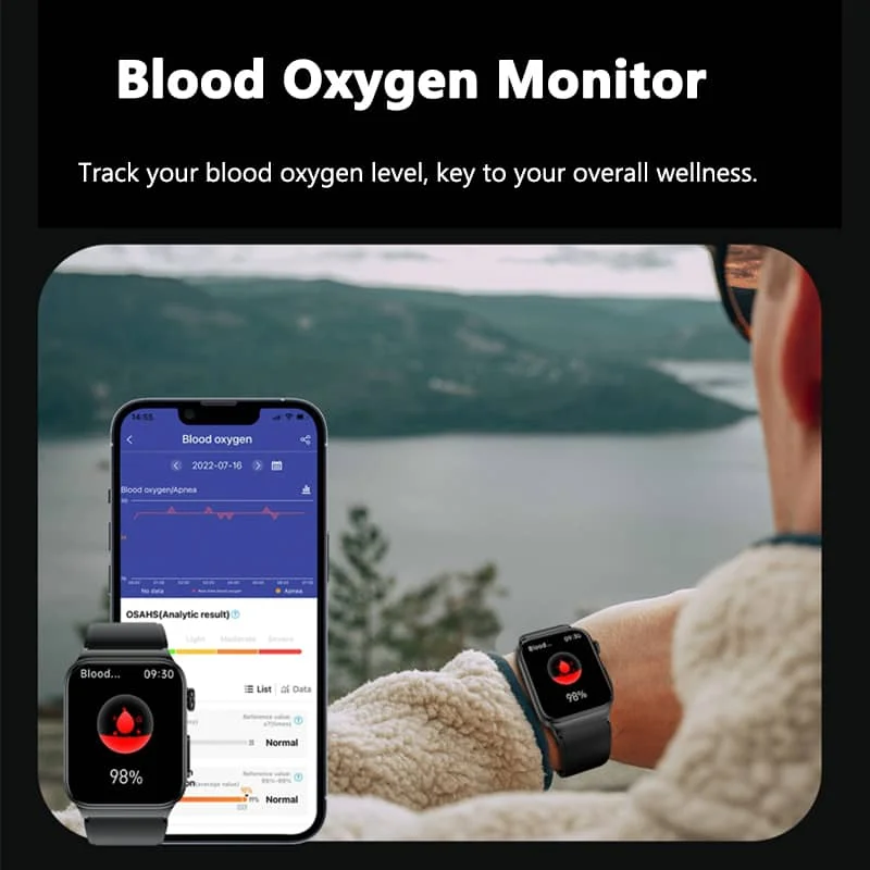 BowLift | All-in-One Health Monitoring Smartwatch with ECG & Blood Glucose Tracker