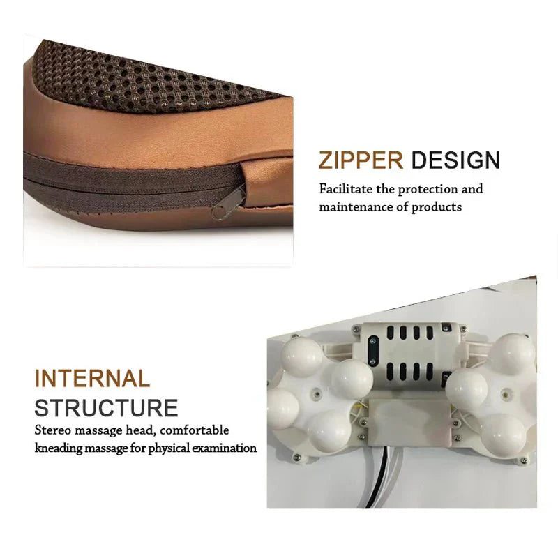 BowLift | Heated Neck & Back Massager Pillow | Muscle Relaxation & Pain Relief