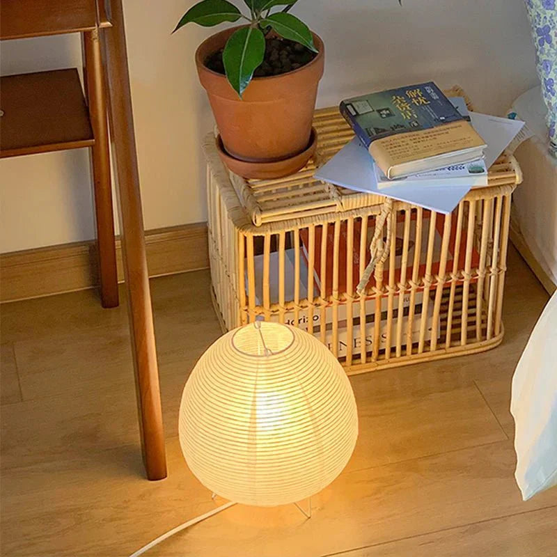 BowLift | ZenGlow – Elegant table lamp in Wabi Sabi style for a soothing interior
