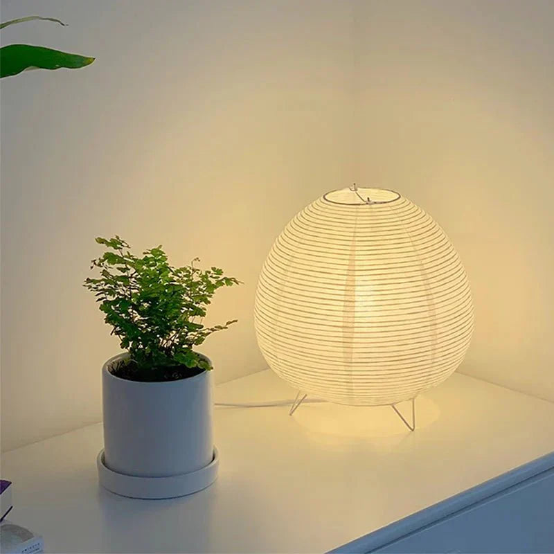 BowLift | ZenGlow – Elegant table lamp in Wabi Sabi style for a soothing interior