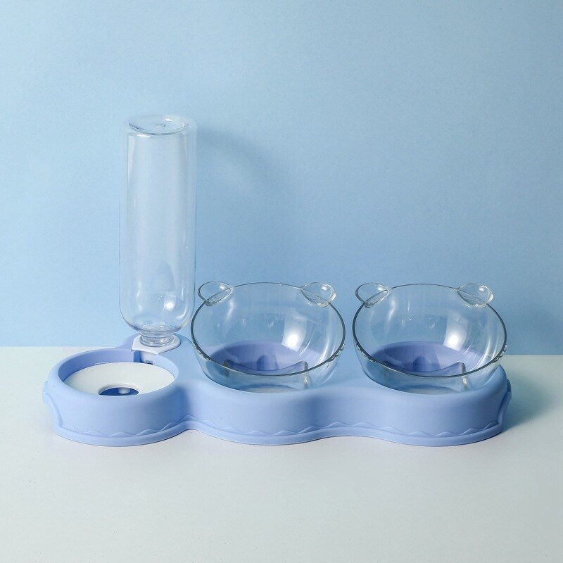 BowLift | FEASTFLOW – 3-in-1 Elevated Feeding Station with Automatic Water Dispenser