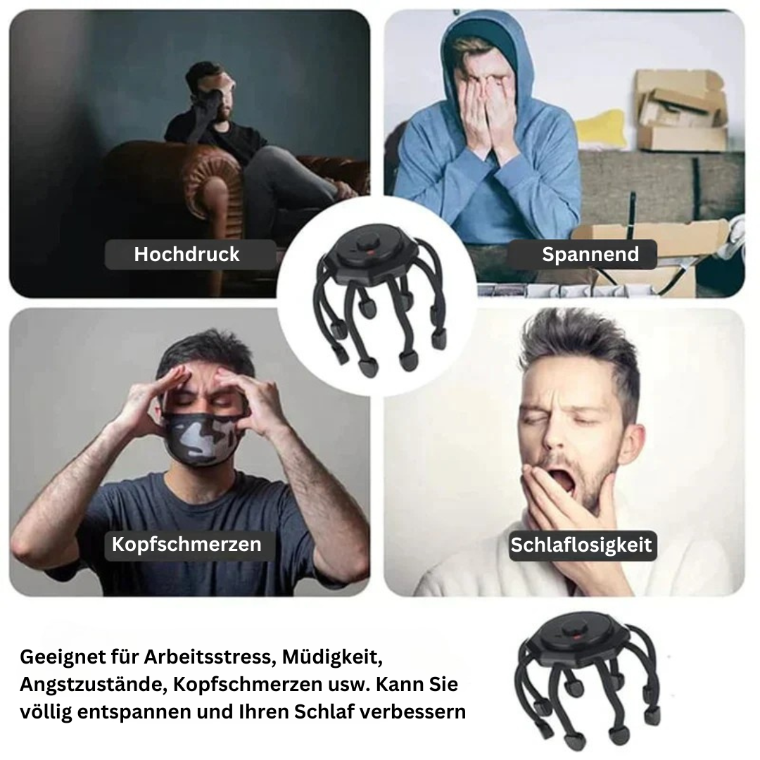 BowLift | HoofdZorg RelaxPro – Portable Scalp Massager for Stress Reduction and Hair Growth