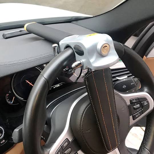 BowLift | Adjustable Steering Wheel Lock with Triple Locking – Strong Theft Prevention