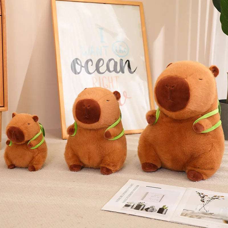 BowLift | Cute Capybara Plush with Turtle Backpack - CapyBuddy