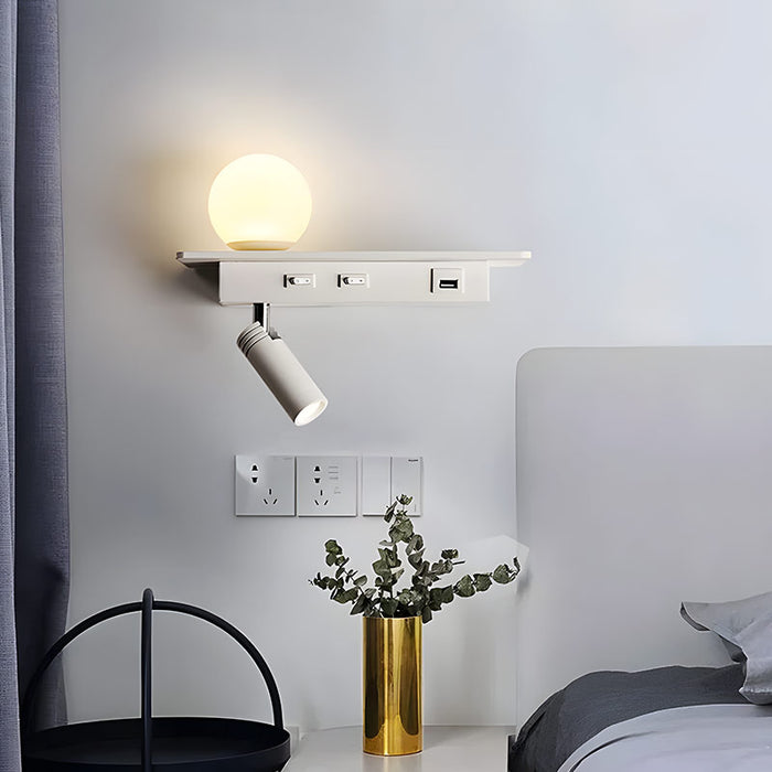 BowLift | GlowPort – USB Wall Light with Adjustable Light and Smart Charging