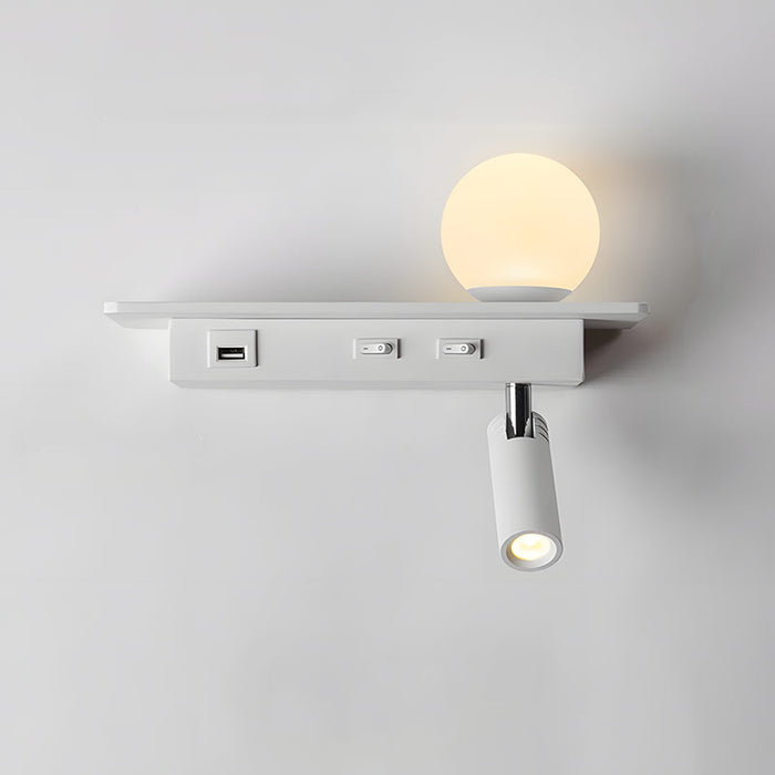 BowLift | GlowPort – USB Wall Light with Adjustable Light and Smart Charging