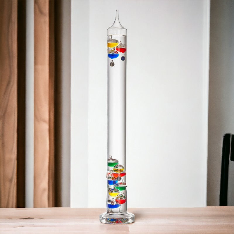 BowLift | Galileo Thermometer with Floating Glass Bulbs - Decorative Temperature Measurement for Home & Office Decor