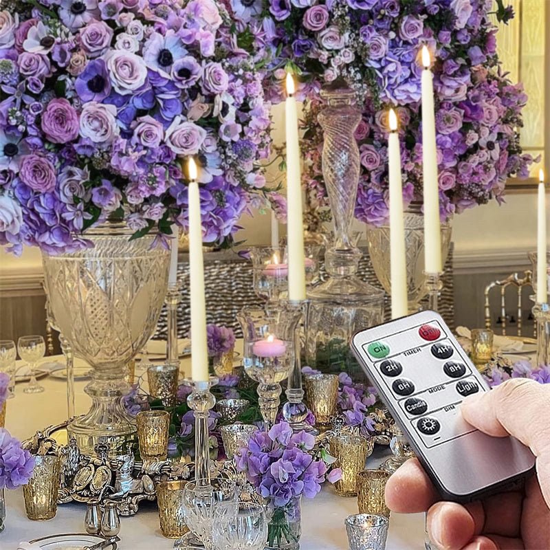 BowLift | FLAMORA – LED Taper Candles with Remote & Timer