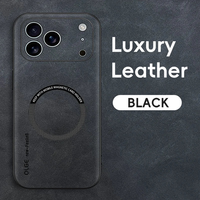 BowLift | LUXEGUARD – Premium Leather Phone Case with MagSafe for iPhone