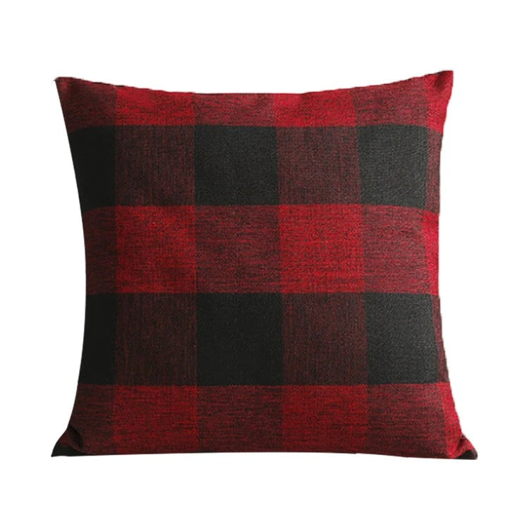 BowLift | Cozy Checked Cushion Cover in Country Style – Autumn Plaid (1+1 FREE)