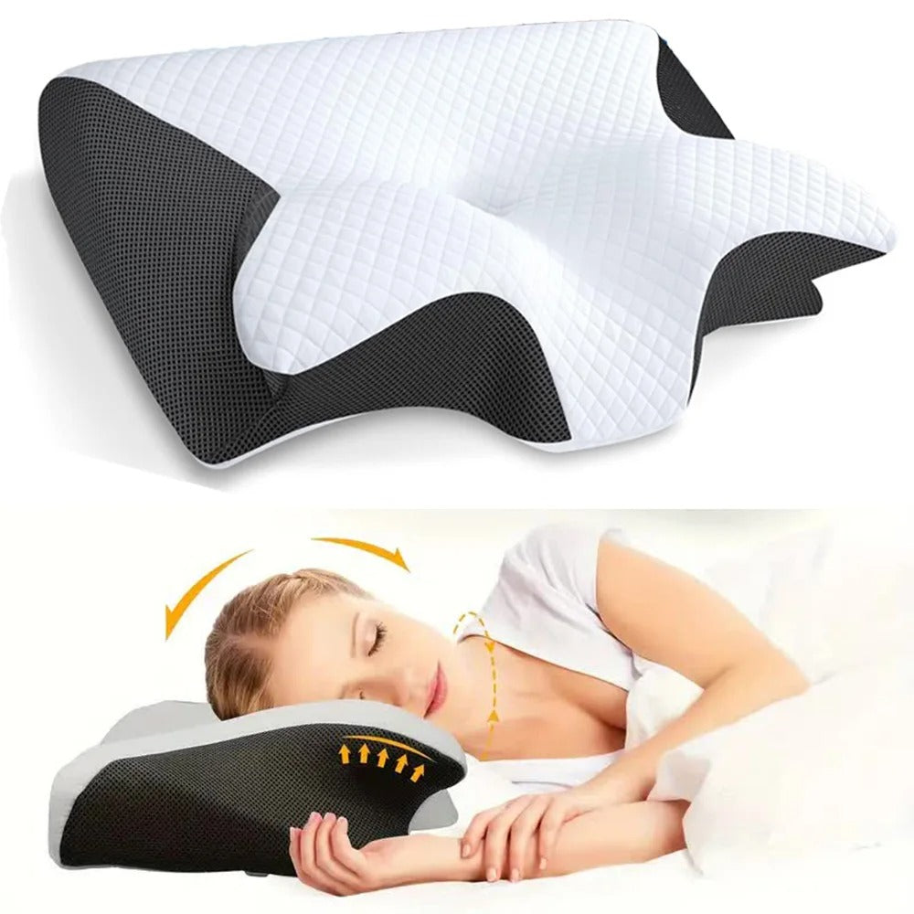 BowLift | Butterfly Neck Support Memory Pillow | Ergonomic, Hypoallergenic & Ideal for All Sleep Positions
