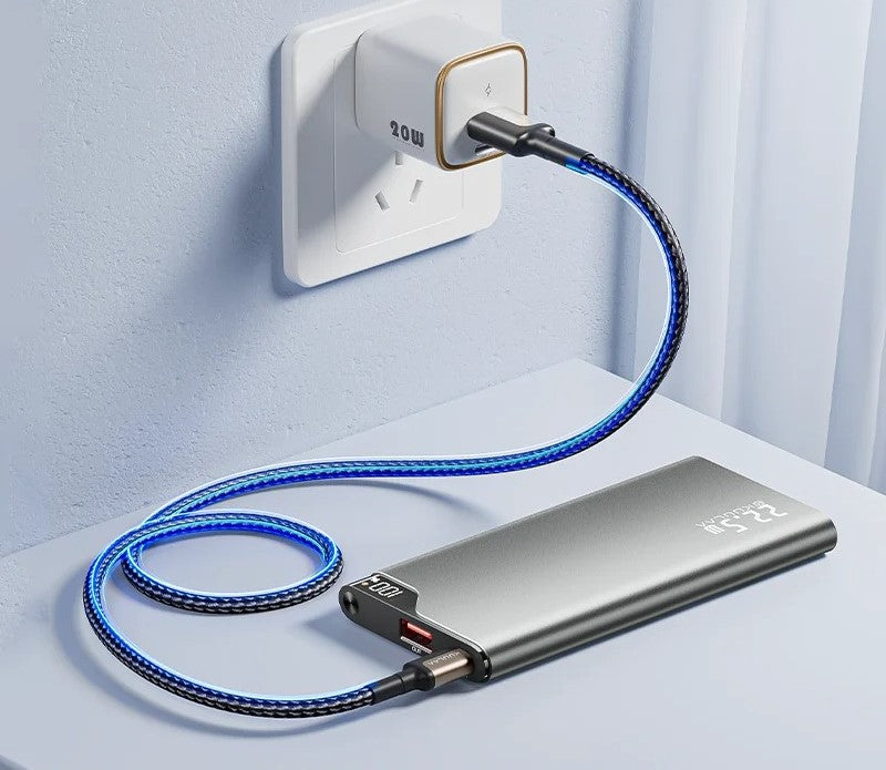 BowLift | All-in-One Power Bank with 4 Built-In Cables - 10000mAh Portable Fast Charger