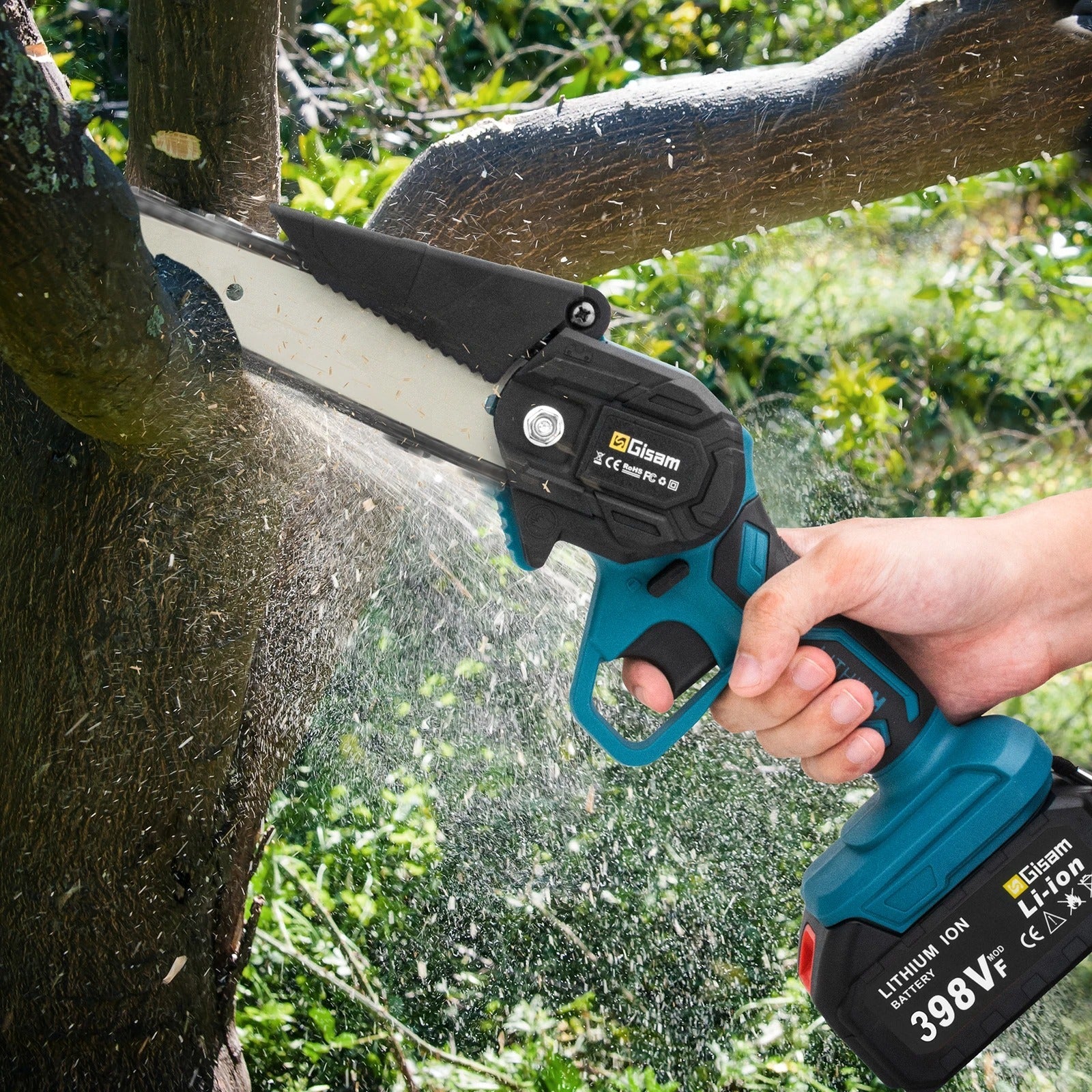 BowLift | Cordless Electric Chainsaw | Lightweight, Ergonomic Design & Ideal for Effortless Pruning and Trimming