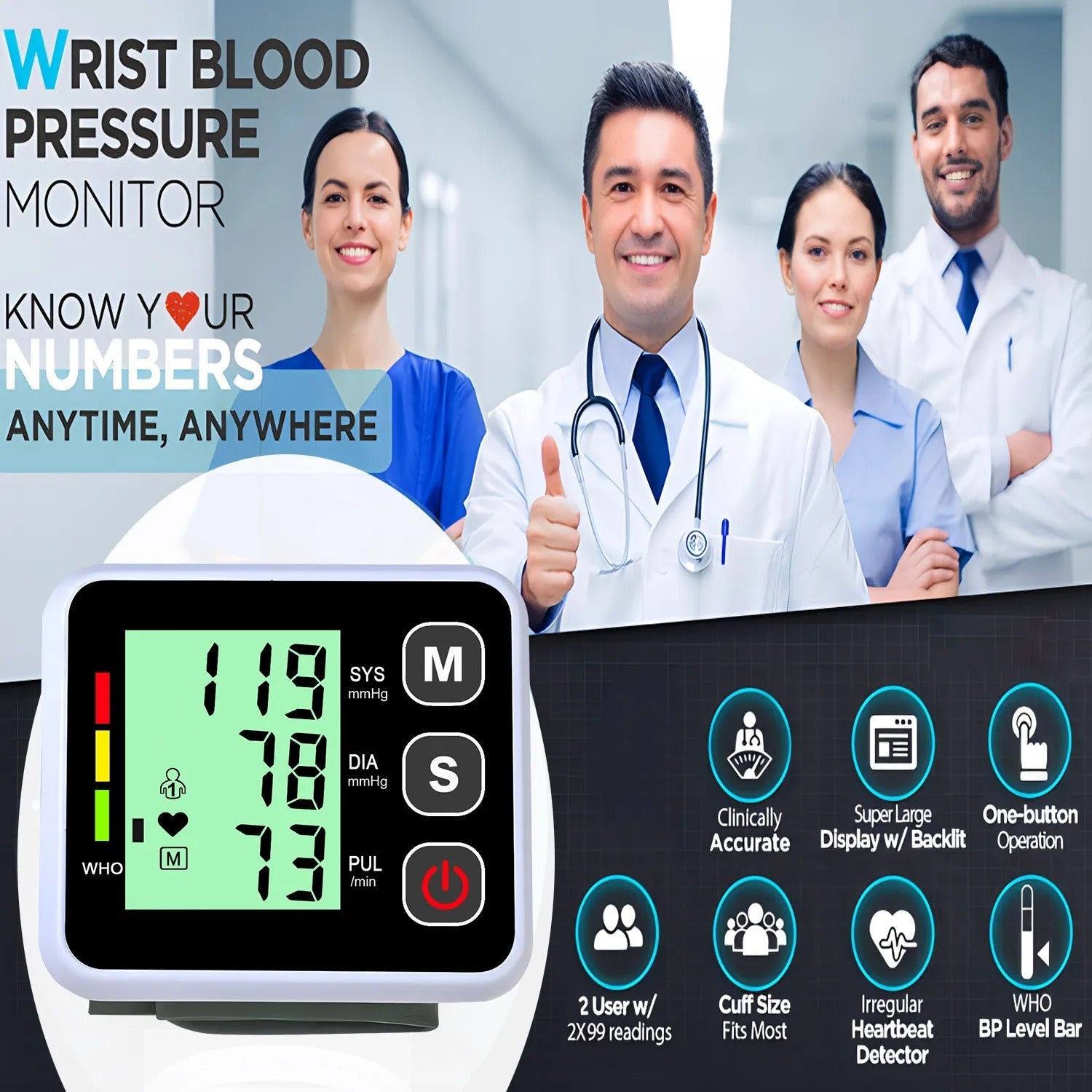 BowLift | Compact Blood Pressure Monitor – Convenient, Accurate Readings for Daily Use