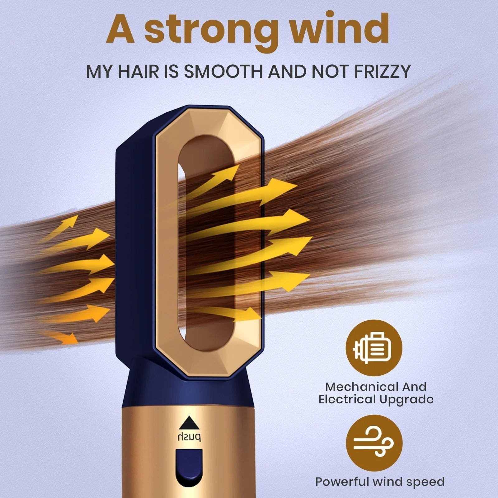 BowLift | Glossify 5-in-1 Hair Styler | 1000W Hot Air Brush with Ionic Technology